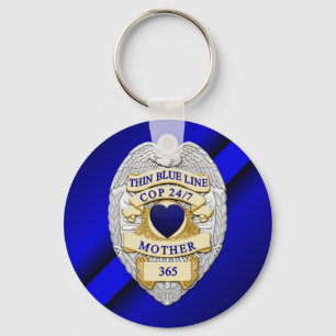 Thin Blue Line Sleutelhanger