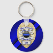 Thin Blue Line Sleutelhanger (Voorkant)