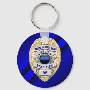 Thin Blue Line Sleutelhanger