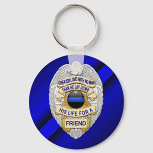 Thin Blue Line Sleutelhanger