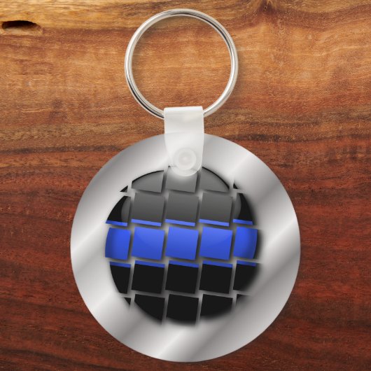 Thin Blue Line Sleutelhanger (Achterkant)