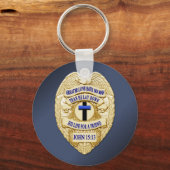 Thin Blue Line Sleutelhanger (Voorkant)