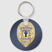 Thin Blue Line Sleutelhanger (Achterkant)