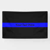Thin Blue Line Spandoek (Horizontaal)