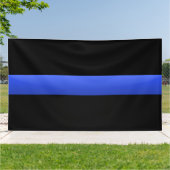 Thin Blue Line Spandoek (Buitenkant)