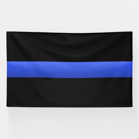 Thin Blue Line Spandoek (Horizontaal)