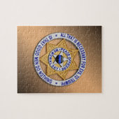 Thin Blue Line Star Badge Legpuzzel (Horizontaal)