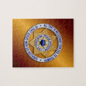 Thin Blue Line Star Badge Legpuzzel (Horizontaal)