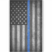 Thin Blue Line  Sticker (Voorkant)