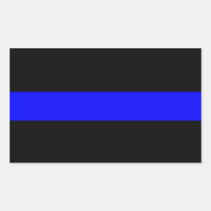 Thin Blue Line-Sticker Rechthoekige Sticker
