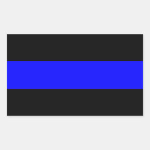 Thin Blue Line-Sticker Rechthoekige Sticker
