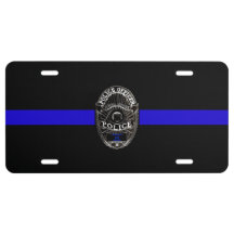 THIN BLUE LINE SUPPORT POLICE LICENTION BORD