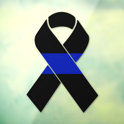 Thin Blue Line Supporter Window Cling Raamsticker (Vel 3)