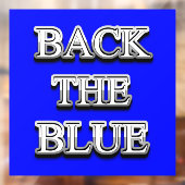 Thin Blue Line Supporter Window Cling Raamsticker (Vel 2)