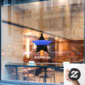Thin Blue Line Supporter Window Cling Raamsticker (Cafe Raam)