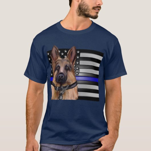 THIN BLUE LINE T-SHIRT (Voorkant)