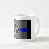 THIN BLUE LINE TENNESSEE STATE FLAG COFFEE MOK (Voorkant rechts)
