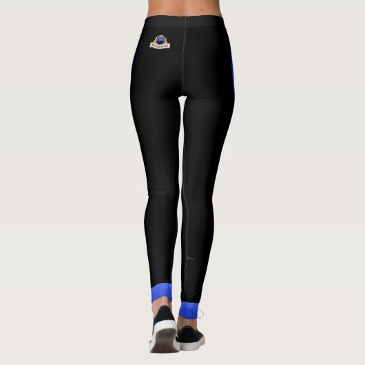 Thin Blue Line - Thin Blue Wifey Badge Leggings (Achterkant)