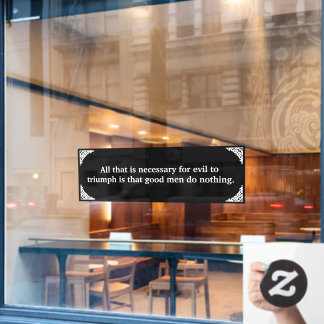 Thin Blue Line Triumping over het aambeeld Raamsticker