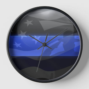 Thin Blue Line Trooper Vlag Saluut