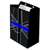 Thin Blue Line Union-aansluiting Medium Cadeauzakje (Achterkant Gekanteld)