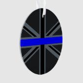 Thin Blue Line Union-aansluiting Ornament (voorkant)