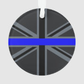 Thin Blue Line Union-aansluiting Ornament (achterkant)