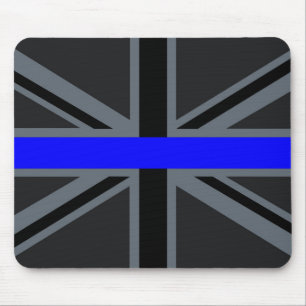 Thin Blue Line Union Jack Graphic Muismat