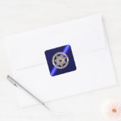 Thin Blue Line Vierkante Sticker (Envelop)