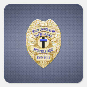 Thin Blue Line Vierkante Sticker
