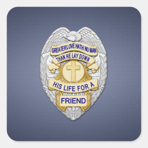 Thin Blue Line Vierkante Sticker