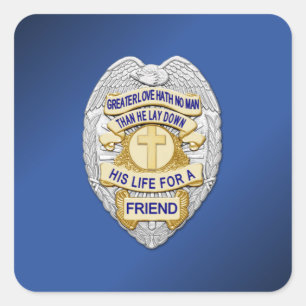 Thin Blue Line Vierkante Sticker
