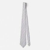 Thin Blue Line White Handcuff Keys Stropdas (Voorkant)