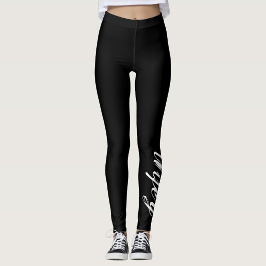 Thin Blue Line Wifey Leggings Law Enforcement (Voorkant)