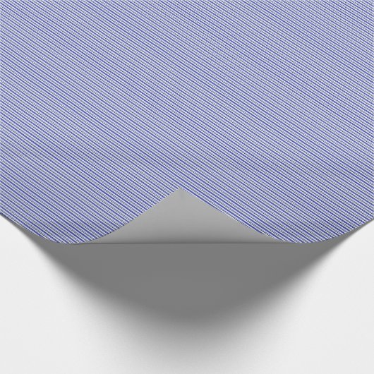 Thin Blue Line Wrapping Paper Cadeaupapier (Hoek)