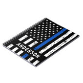 Thin Blue LinePersonalized Police Officer Notitieb Notitieboek (Linkerzijde)