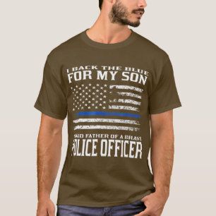 Thin Blue LineProud vader van de politieagent T-shirt