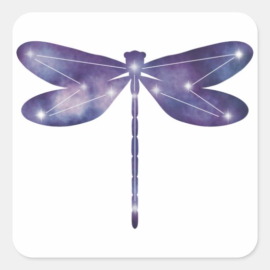 Thin Dragonfly Constellation Sticker (Voorkant)