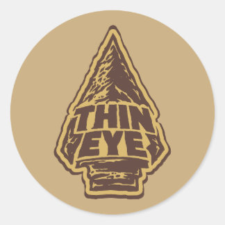 Thin Eye Ronde Sticker
