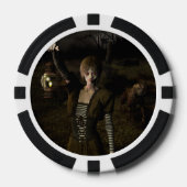 Thin female carrying lamp poker chips (Voorkant)