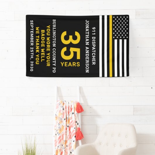 Thin Gold Line 911 Dispatcher Retirement Party Spandoek (Insitu)