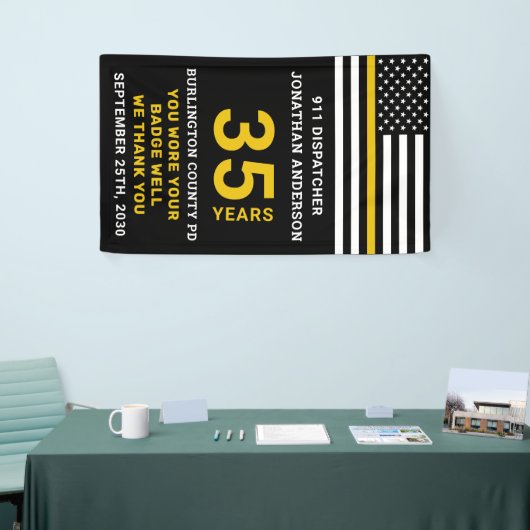Thin Gold Line 911 Dispatcher Retirement Party Spandoek (Beurs)