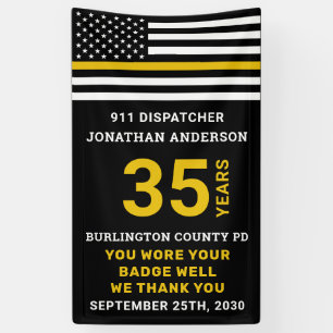 Thin Gold Line 911 Dispatcher Retirement Party Spandoek