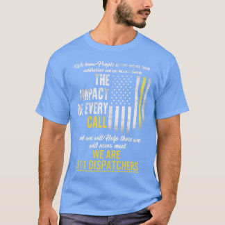 Thin Gold Line 911 Dispatcher Shirt We kennen mens