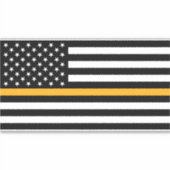 Thin Gold Line Dispatch 8" Vinyl Laptop Sticker (Devant)