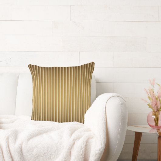 Thin Gold Stripe Throw Pillow Kussen (Bank)