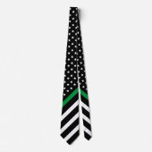 Thin Green Line American Flag: leger Stropdas (Voorkant)