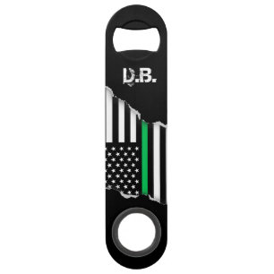 Thin Green Line American Flag op maat Speed Flessenopener