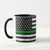Thin Green Line Camo Mok (Links)