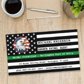 Thin Green Line Flag Custom Border Patrol Agent Visitekaartje